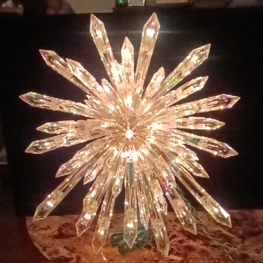 Crystal Tree Top Fifty Lights Ornament